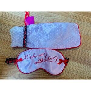 NEW Vintage Victoria's Secret Wake Me With A Kiss Eye Mask & Bag Set Sex…